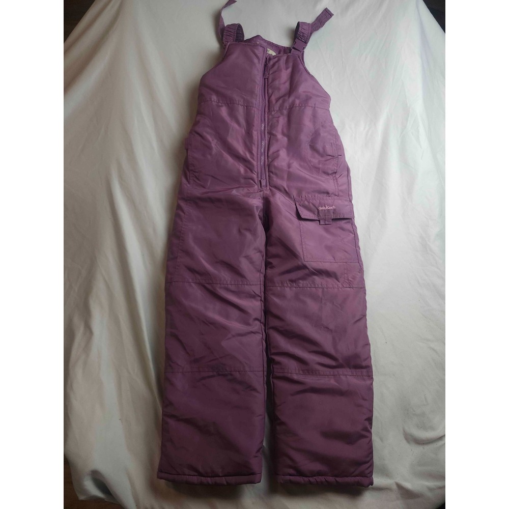 OshKosh Snow Bib Ski Overalls Girls 7 Purple  Winter Americana Outdoor Gorpcore